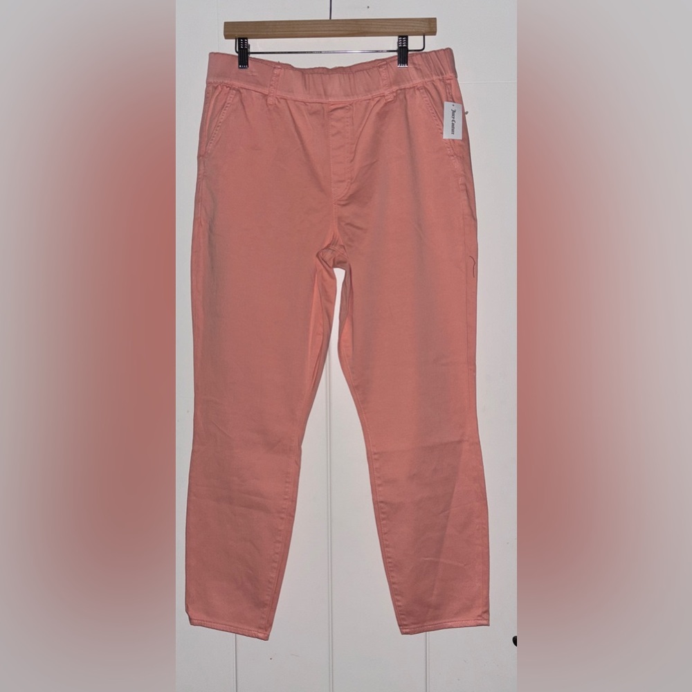 Juicy Couture Peach Women 32 Pull On Cropped Pants NWT Straight Leg 90’s Retro